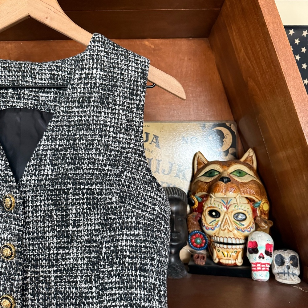 Commense - Old Money Tweed Vest - Women’s Medium - Picture 2 of 6